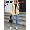 imageSHEWIN Womens Shacket Casual Fall Jackets Hooded Loose Long Sleeve Tops Button Down CoatApricot