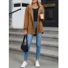 imageSHEWIN Womens Shacket Casual Fall Jackets Hooded Loose Long Sleeve Tops Button Down CoatCinnamon