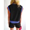 imageSHEWIN Womens Two Piece Lounge Sets Casual Short Sleeve Pullover Tops Matching Shorts Loungewear Tracksuit SetB Black