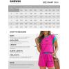 imageSHEWIN Womens Two Piece Lounge Sets Casual Short Sleeve Pullover Tops Matching Shorts Loungewear Tracksuit SetD Dark Grey