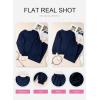 imageSHEWIN Womens 2 Piece Sweatsuits Set Long Sleeve Oversized Sweatshirt Sweatpants With PocketsBlue