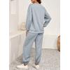 imageSHEWIN Womens 2 Piece Sweatsuits Set Long Sleeve Oversized Sweatshirt Sweatpants With PocketsGrey