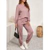 imageSHEWIN Womens 2 Piece Sweatsuits Set Long Sleeve Oversized Sweatshirt Sweatpants With PocketsPink