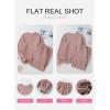 imageSHEWIN Womens 2 Piece Sweatsuits Set Long Sleeve Oversized Sweatshirt Sweatpants With PocketsPink
