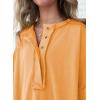imageSHEWIN Womens Fashion Oversized T Shirts Casual Short Sleeve Reverse Seam Sweatshirt Button Down Summer Tops TeesA Ginger