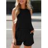 imageSHEWIN Womens Summer 2 Piece Outfits Shorts Sets Matching Set Loungewear 2025Black