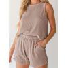 imageSHEWIN Womens Summer 2 Piece Outfits Shorts Sets Matching Set Loungewear 2025Smoke Gray