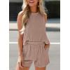 imageSHEWIN Womens Summer 2 Piece Outfits Shorts Sets Matching Set Loungewear 2025Smoke Gray