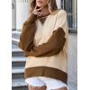 imageSHEWIN Womens Sweatshirt Casual Long Sleeve Crewneck Pullover Sweatshirts Fall Fashion Clothes 2024Apricot