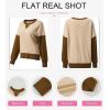 imageSHEWIN Womens Sweatshirt Casual Long Sleeve Crewneck Pullover Sweatshirts Fall Fashion Clothes 2024Apricot
