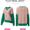 imageSHEWIN Womens Sweatshirt Casual Long Sleeve Crewneck Pullover Sweatshirts Fall Fashion Clothes 2024Apricot Pink