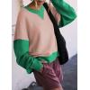 imageSHEWIN Womens Sweatshirt Casual Long Sleeve Crewneck Pullover Sweatshirts Fall Fashion Clothes 2024Apricot Pink