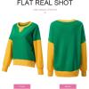 imageSHEWIN Womens Sweatshirt Casual Long Sleeve Crewneck Pullover Sweatshirts Fall Fashion Clothes 2024Green