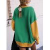 imageSHEWIN Womens Sweatshirt Casual Long Sleeve Crewneck Pullover Sweatshirts Fall Fashion Clothes 2024Green