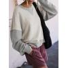 imageSHEWIN Womens Sweatshirt Casual Long Sleeve Crewneck Pullover Sweatshirts Fall Fashion Clothes 2024Grey