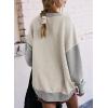 imageSHEWIN Womens Sweatshirt Casual Long Sleeve Crewneck Pullover Sweatshirts Fall Fashion Clothes 2024Grey