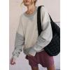 imageSHEWIN Womens Sweatshirt Casual Long Sleeve Crewneck Pullover Sweatshirts Fall Fashion Clothes 2024Grey