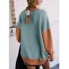 imageSHEWIN Womens Sweatshirt Casual Long Sleeve Crewneck Pullover Sweatshirts Fall Fashion Clothes 2024Light Green