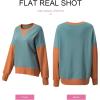 imageSHEWIN Womens Sweatshirt Casual Long Sleeve Crewneck Pullover Sweatshirts Fall Fashion Clothes 2024Light Green