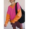 imageSHEWIN Womens Sweatshirt Casual Long Sleeve Crewneck Pullover Sweatshirts Fall Fashion Clothes 2024Rose