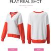 imageSHEWIN Womens Sweatshirt Casual Long Sleeve Crewneck Pullover Sweatshirts Fall Fashion Clothes 2024White