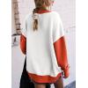 imageSHEWIN Womens Sweatshirt Casual Long Sleeve Crewneck Pullover Sweatshirts Fall Fashion Clothes 2024White