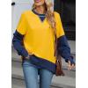 imageSHEWIN Womens Sweatshirt Casual Long Sleeve Crewneck Pullover Sweatshirts Fall Fashion Clothes 2024Yellow