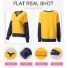 imageSHEWIN Womens Sweatshirt Casual Long Sleeve Crewneck Pullover Sweatshirts Fall Fashion Clothes 2024Yellow
