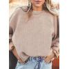 imageSHEWIN Oversized Sweatshirts for Women Loose Fit Casual Crewneck Sweatshirts Long Sleeve Pullover TopsB Apricot