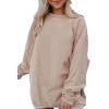 imageSHEWIN Oversized Sweatshirts for Women Loose Fit Casual Crewneck Sweatshirts Long Sleeve Pullover TopsB Apricot