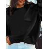 imageSHEWIN Oversized Sweatshirts for Women Loose Fit Casual Crewneck Sweatshirts Long Sleeve Pullover TopsB Black