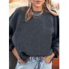 imageSHEWIN Oversized Sweatshirts for Women Loose Fit Casual Crewneck Sweatshirts Long Sleeve Pullover TopsB Dark Grey