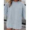 imageSHEWIN Oversized Sweatshirts for Women Loose Fit Casual Crewneck Sweatshirts Long Sleeve Pullover TopsB Light Grey
