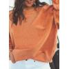 imageSHEWIN Oversized Sweatshirts for Women Loose Fit Casual Crewneck Sweatshirts Long Sleeve Pullover TopsB Orange