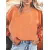 imageSHEWIN Oversized Sweatshirts for Women Loose Fit Casual Crewneck Sweatshirts Long Sleeve Pullover TopsB Orange