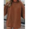 imageSHEWIN Oversized Sweatshirts for Women Loose Fit Casual Crewneck Sweatshirts Long Sleeve Pullover TopsC Brown