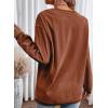 imageSHEWIN Oversized Sweatshirts for Women Loose Fit Casual Crewneck Sweatshirts Long Sleeve Pullover TopsC Brown