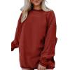 imageSHEWIN Oversized Sweatshirts for Women Loose Fit Casual Crewneck Sweatshirts Long Sleeve Pullover TopsC Red