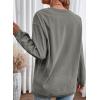 imageSHEWIN Oversized Sweatshirts for Women Loose Fit Casual Crewneck Sweatshirts Long Sleeve Pullover TopsD Grey