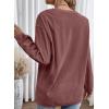 imageSHEWIN Oversized Sweatshirts for Women Loose Fit Casual Crewneck Sweatshirts Long Sleeve Pullover TopsD Tan
