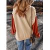 imageSHEWIN Sweatshirt for Women Casual Long Sleeve Crewneck Lightweight Pullover Tops Loose SweatshirtsKhaki