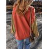 imageSHEWIN Sweatshirt for Women Casual Long Sleeve Crewneck Lightweight Pullover Tops Loose SweatshirtsOrange