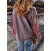 imageSHEWIN Sweatshirt for Women Casual Long Sleeve Crewneck Lightweight Pullover Tops Loose SweatshirtsPurple
