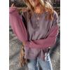 imageSHEWIN Sweatshirt for Women Casual Long Sleeve Crewneck Lightweight Pullover Tops Loose SweatshirtsPurple