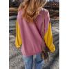 imageSHEWIN Sweatshirt for Women Casual Long Sleeve Crewneck Lightweight Pullover Tops Loose SweatshirtsRose