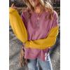 imageSHEWIN Sweatshirt for Women Casual Long Sleeve Crewneck Lightweight Pullover Tops Loose SweatshirtsRose