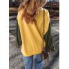imageSHEWIN Sweatshirt for Women Casual Long Sleeve Crewneck Lightweight Pullover Tops Loose SweatshirtsYellow