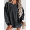 imageSHEWIN Women Casual Oversized Long Sleeve Crewneck Sweatshirts Pullover Tops SXXLBlack