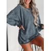 imageSHEWIN Women Casual Oversized Long Sleeve Crewneck Sweatshirts Pullover Tops SXXLBlue