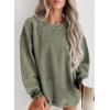imageSHEWIN Women Casual Oversized Long Sleeve Crewneck Sweatshirts Pullover Tops SXXLDarkgreen